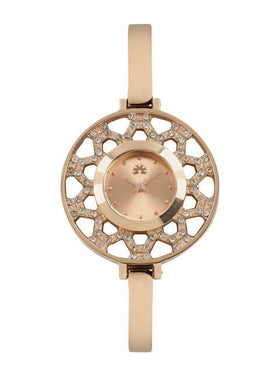 Arumkick Rose Gold-Toned Wrist Watch