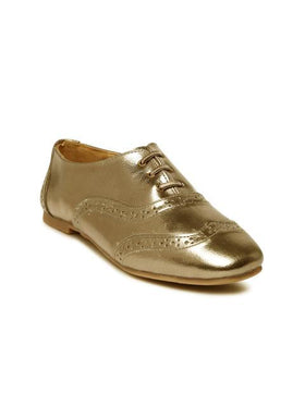 Scamanus Gold-Toned Casual Shoes