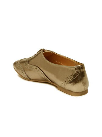 Scamanus Gold-Toned Casual Shoes
